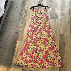 Multi-Colored Lily Pulitzer Strapless Dress Size M